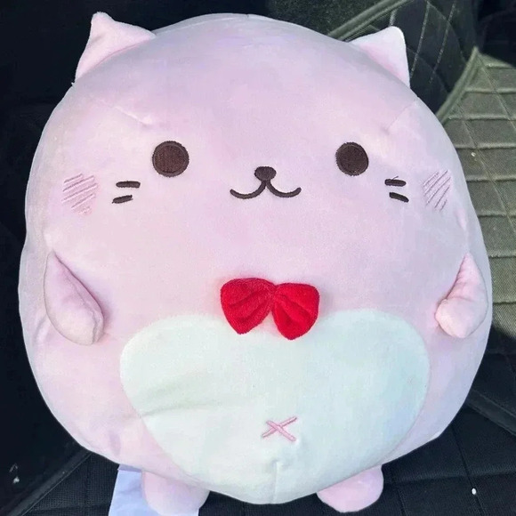 Mochipuni Picnyan Pink Cat Plush - Picture 1 of 4